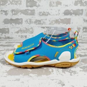 New Keen Kids Knotch River Blue Open Toe Unisex Sandals X157